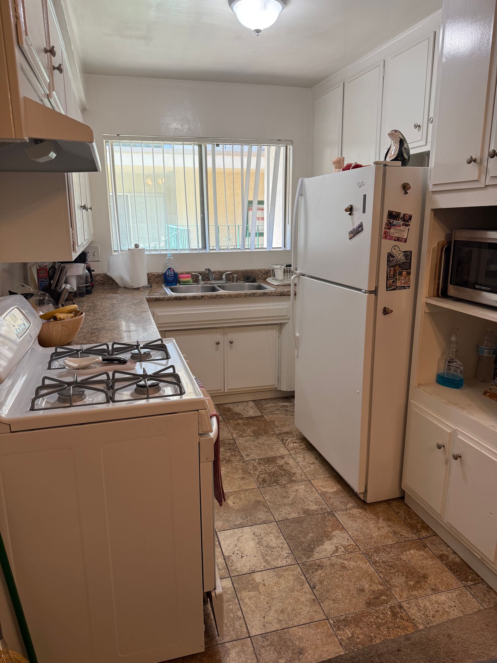 Classic kitchen kept clean and organized.