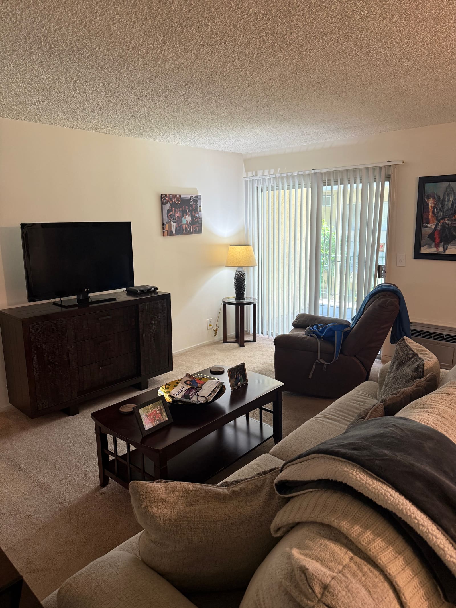 Comfortable living room, tidied and cleaned.